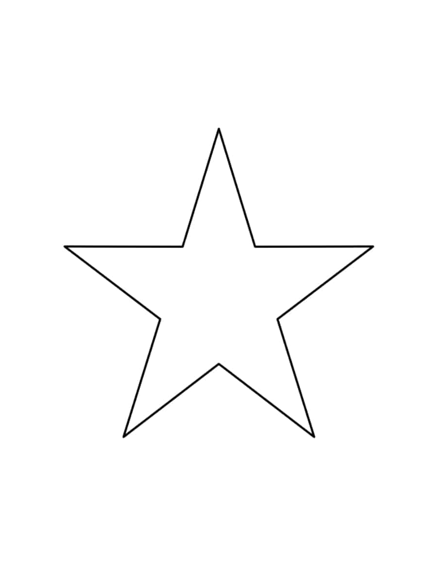 6 Inch Star Coloring Pages Pdf Free Vectors